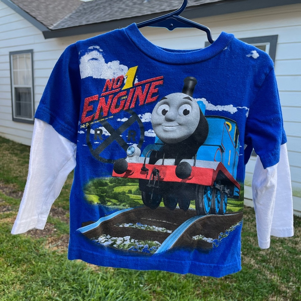 Thomas & Friends Blue and White Kids Shirt